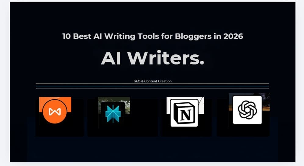 10 Best AI Writing Tools for Bloggers in 2026 (SEO & Content Creation)